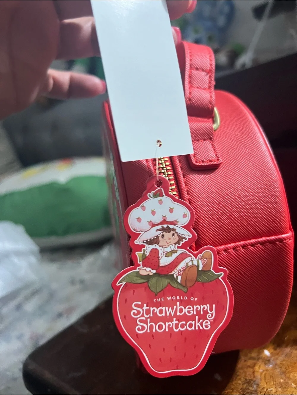 Strawberry-Themed Kids Round Handbag - Red